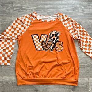 Orange Vols Checkered Top